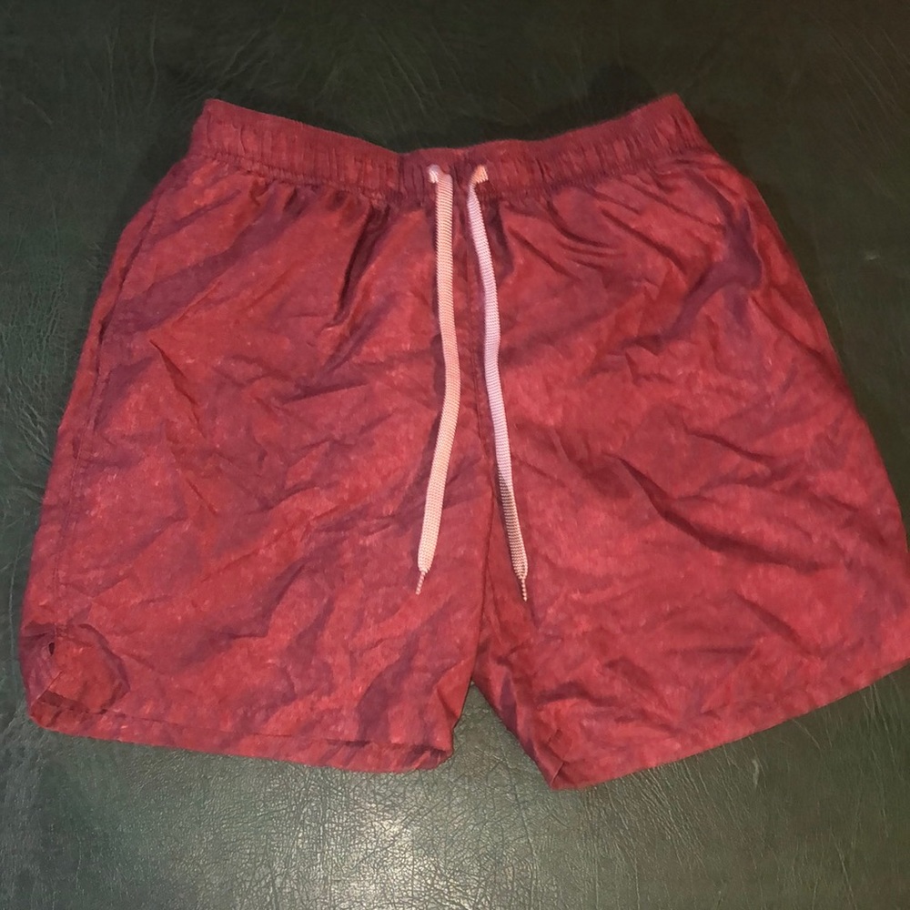 Maroon athletic shorts